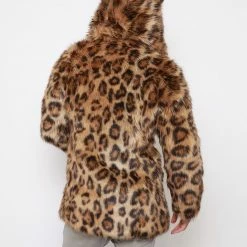 SpiritHoods LLC Javan Leopard Classic Faux Fur Coat *Almost Purfect* | Men's NIGHT TIME STYLE