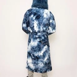SpiritHoods LLC NIGHT TIME STYLE Water Wolf Classic Faux Fur Style Robe | Men's