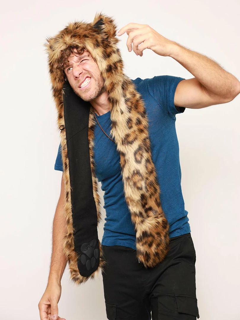 SpiritHoods LLC DAY TIME STYLE Javan Leopard Faux Fur Hood | Men's 6 SpiritHoods LLC DAY TIME STYLE Javan Leopard Faux Fur Hood | Men's