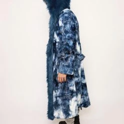 SpiritHoods LLC NIGHT TIME STYLE Water Wolf Classic Faux Fur Style Robe | Men's