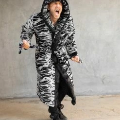 SpiritHoods LLC Tiger Classic Faux Fur Style Robe | Men's
