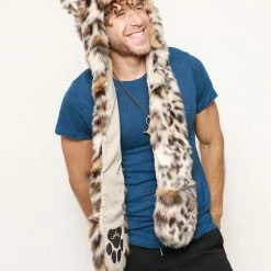 SpiritHoods LLC Clouded Leopard Faux Fur Hood | Men's