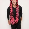 SpiritHoods LLC COLORFUL PARTY ANIMALS Pink Panther Collector Edition Faux Fur Hood | Men's