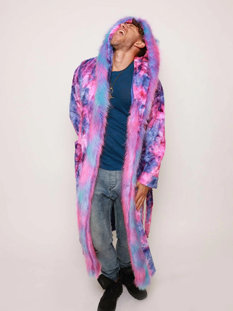 SpiritHoods LLC Cotton Candy Cat Classic Faux Fur Style Robe | Men's 11 SpiritHoods LLC Cotton Candy Cat Classic Faux Fur Style Robe | Men's