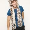 SpiritHoods LLC Clouded Leopard Faux Fur Hood | Men's