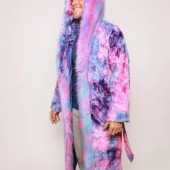 SpiritHoods LLC Cotton Candy Cat Classic Faux Fur Style Robe | Men's 18 SpiritHoods LLC Cotton Candy Cat Classic Faux Fur Style Robe | Men's