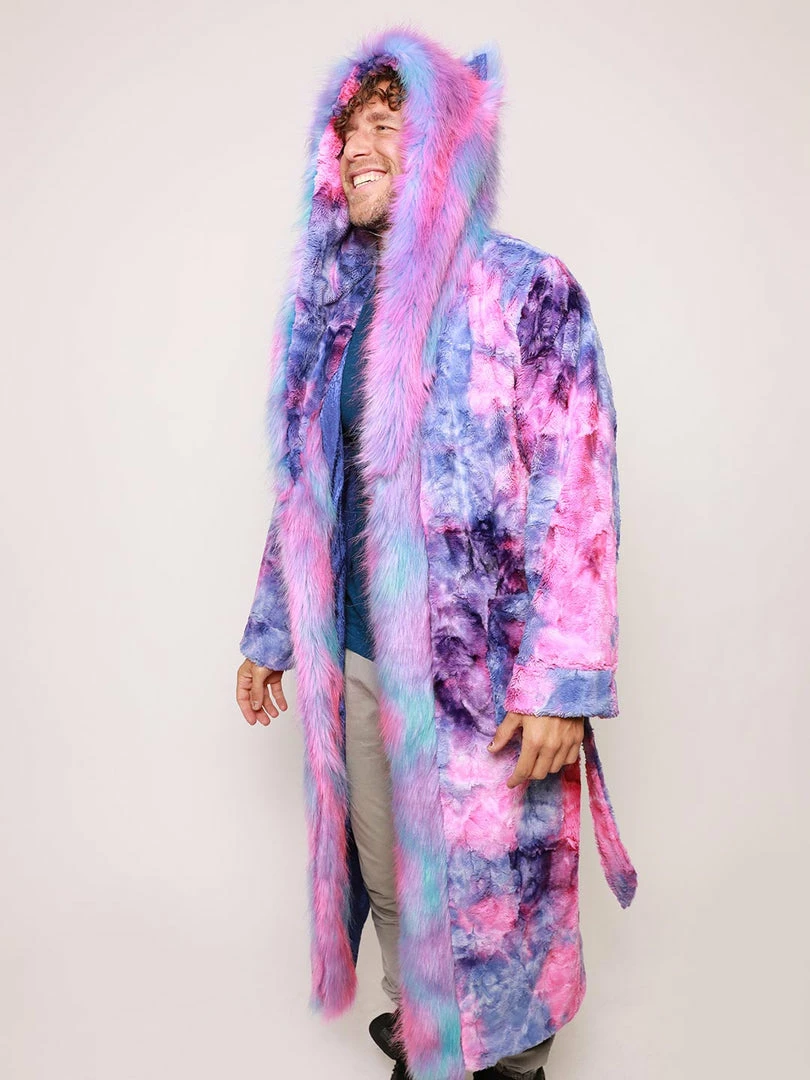 SpiritHoods LLC Cotton Candy Cat Classic Faux Fur Style Robe | Men's 7 SpiritHoods LLC Cotton Candy Cat Classic Faux Fur Style Robe | Men's