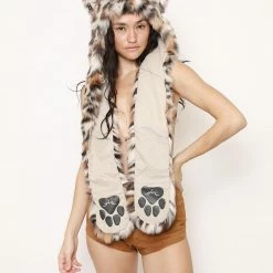 SpiritHoods LLC DAY TIME STYLE Clouded Leopard Faux Fur Hood | Women's