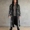 SpiritHoods LLC Santa Fe Wolf Classic Faux Fur Style Robe | Men's NIGHT TIME STYLE