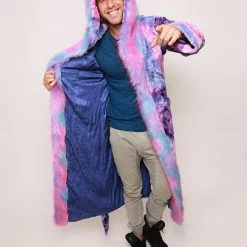 SpiritHoods LLC Cotton Candy Cat Classic Faux Fur Style Robe | Men's 19 SpiritHoods LLC Cotton Candy Cat Classic Faux Fur Style Robe | Men's