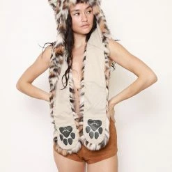 SpiritHoods LLC DAY TIME STYLE Clouded Leopard Faux Fur Hood | Women's