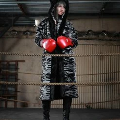 SpiritHoods LLC Tiger Classic Faux Fur Style Robe | Women's NIGHT TIME STYLE