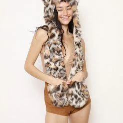 SpiritHoods LLC DAY TIME STYLE Clouded Leopard Faux Fur Hood | Women's