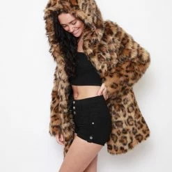 SpiritHoods LLC Javan Leopard Classic Faux Fur Coat *Almost Purfect* | Women's 13 SpiritHoods LLC Javan Leopard Classic Faux Fur Coat *Almost Purfect* | Women's