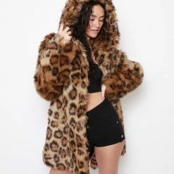 SpiritHoods LLC Javan Leopard Classic Faux Fur Coat *Almost Purfect* | Women's 15 SpiritHoods LLC Javan Leopard Classic Faux Fur Coat *Almost Purfect* | Women's