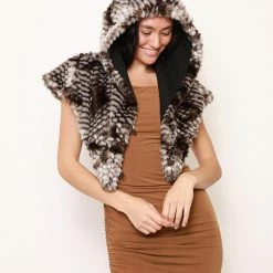 SpiritHoods LLC DAY TIME STYLE Viper Collector Edition Faux Fur Shawl | Women's