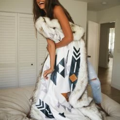 SpiritHoods LLC Brown Husky Faux Fur Throw BACK-IN-STOCK