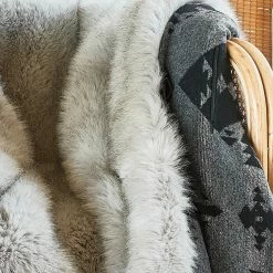SpiritHoods LLC CUDDLE TIME Arctic Wolf Faux Fur Throw 16 SpiritHoods LLC CUDDLE TIME Arctic Wolf Faux Fur Throw