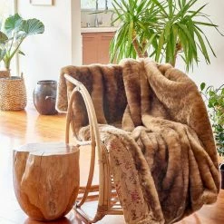 SpiritHoods LLC PREMIUM DESIGNS African Golden Cat Luxe Faux Fur Throw