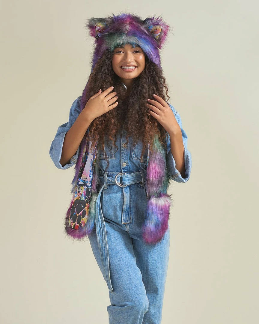 SpiritHoods LLC Artist Edition Lora Zombie Catzilla Faux Fur Hood | Women's DAY TIME STYLE 7 SpiritHoods LLC Artist Edition Lora Zombie Catzilla Faux Fur Hood | Women's DAY TIME STYLE