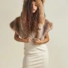 SpiritHoods LLC Coyote Luxe Collector Edition Faux Fur Shawl | Women's