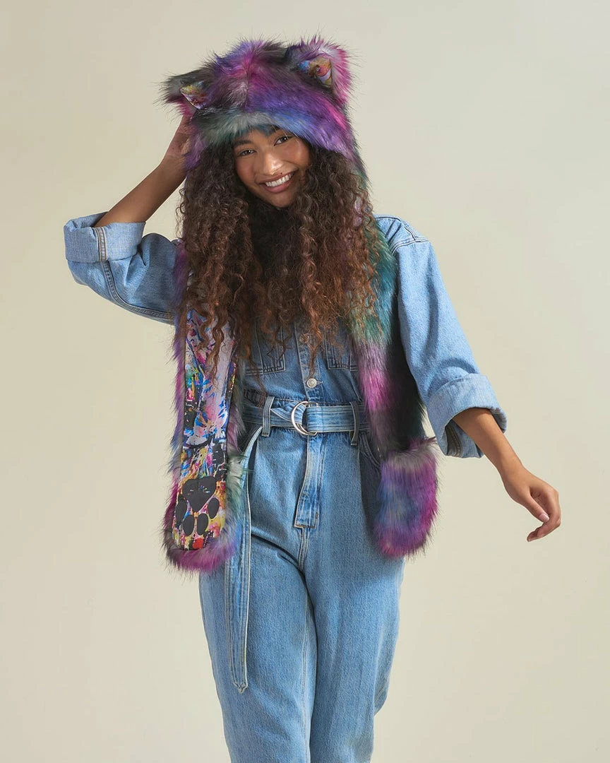 SpiritHoods LLC Artist Edition Lora Zombie Catzilla Faux Fur Hood | Women's DAY TIME STYLE 6 SpiritHoods LLC Artist Edition Lora Zombie Catzilla Faux Fur Hood | Women's DAY TIME STYLE