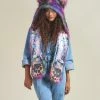 SpiritHoods LLC Artist Edition Lora Zombie Catzilla Faux Fur Hood | Women's DAY TIME STYLE