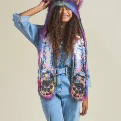 SpiritHoods LLC Artist Edition Lora Zombie Catzilla Faux Fur Hood | Women's DAY TIME STYLE 13 SpiritHoods LLC Artist Edition Lora Zombie Catzilla Faux Fur Hood | Women's DAY TIME STYLE