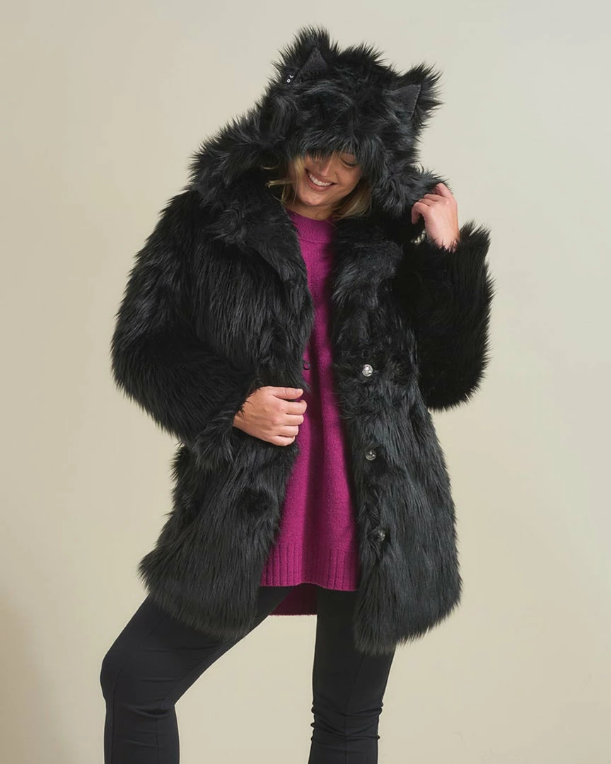 SpiritHoods LLC Black Wolf Classic Faux Fur Coat | Women's FESTIVAL 5 SpiritHoods LLC Black Wolf Classic Faux Fur Coat | Women's FESTIVAL
