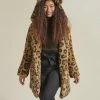 SpiritHoods LLC Jaguar Luxe Classic Faux Fur Coat | Women's