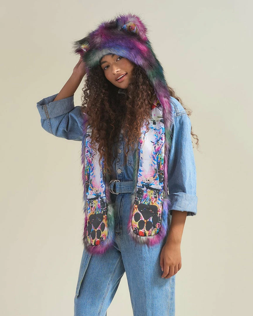 SpiritHoods LLC Artist Edition Lora Zombie Catzilla Faux Fur Hood | Women's DAY TIME STYLE 8 SpiritHoods LLC Artist Edition Lora Zombie Catzilla Faux Fur Hood | Women's DAY TIME STYLE