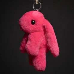 SpiritHoods LLC Bunny Faux Fur Keychain