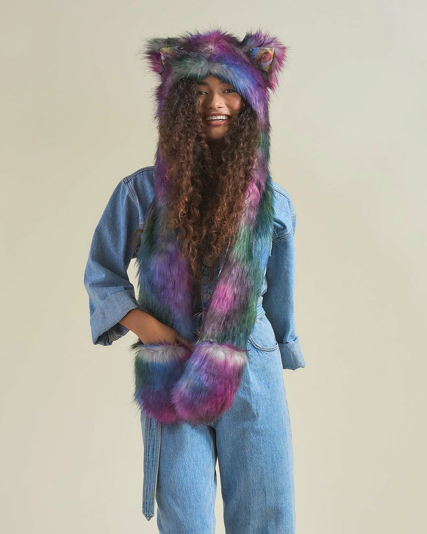 SpiritHoods LLC Artist Edition Lora Zombie Catzilla Faux Fur Hood | Women's DAY TIME STYLE 3 SpiritHoods LLC Artist Edition Lora Zombie Catzilla Faux Fur Hood | Women's DAY TIME STYLE