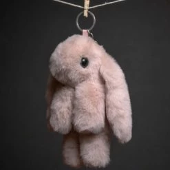 SpiritHoods LLC Bunny Faux Fur Keychain