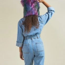 SpiritHoods LLC Artist Edition Lora Zombie Catzilla Faux Fur Hood | Women's DAY TIME STYLE 19 SpiritHoods LLC Artist Edition Lora Zombie Catzilla Faux Fur Hood | Women's DAY TIME STYLE