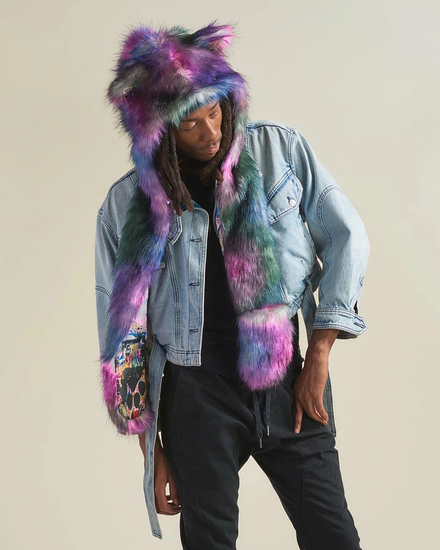 SpiritHoods LLC Artist Edition Lora Zombie Catzilla Faux Fur Hood | Men's DAY TIME STYLE 4 SpiritHoods LLC Artist Edition Lora Zombie Catzilla Faux Fur Hood | Men's DAY TIME STYLE