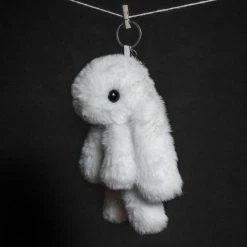 SpiritHoods LLC Bunny Faux Fur Keychain
