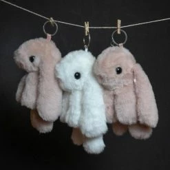 SpiritHoods LLC Bunny Faux Fur Keychain