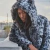 SpiritHoods LLC NIGHT TIME STYLE Snow Leopard Classic Faux Fur Coat | Men's