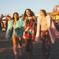 SpiritHoods LLC Sea Alpaca Faux Fur Bomber Jacket | Women's