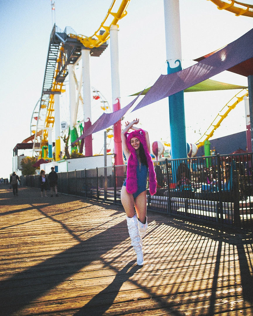 SpiritHoods LLC Lipstick Wolf Collector Edition Faux Fur Hood | Women's 1 SpiritHoods LLC Lipstick Wolf Collector Edition Faux Fur Hood | Women's