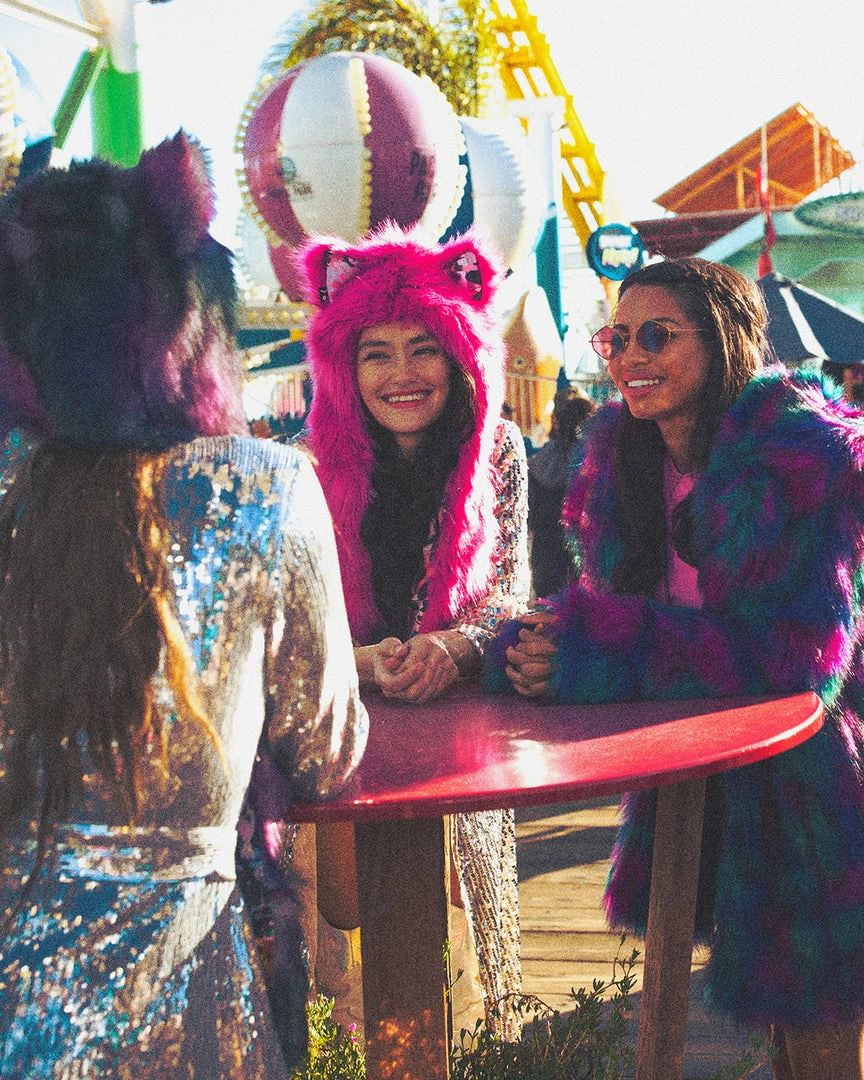 SpiritHoods LLC Lipstick Wolf Collector Edition Faux Fur Hood | Women's 3 SpiritHoods LLC Lipstick Wolf Collector Edition Faux Fur Hood | Women's