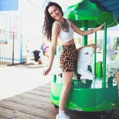 SpiritHoods LLC Jaguar Velvet Biker Short | Women's DAY TIME STYLE