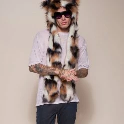 SpiritHoods LLC Manx Cat Collector Edition Faux Fur Hood | Men's DAY TIME STYLE