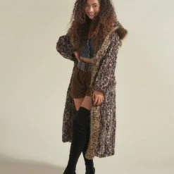 SpiritHoods LLC Savannah Cat Classic Faux Fur Style Robe | Women's NIGHT TIME STYLE