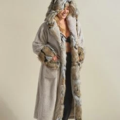 SpiritHoods LLC Wolverine Classic Faux Fur Robe | Women's