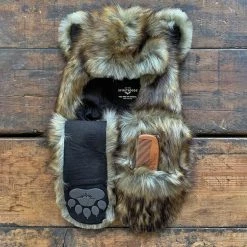 SpiritHoods LLC Grizzly Bear Limited Edition Faux Fur Hood | Unisex WOMENS