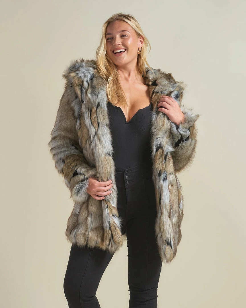 SpiritHoods LLC Wolverine Hooded Faux Fur Coat | Women's 3 SpiritHoods LLC Wolverine Hooded Faux Fur Coat | Women's