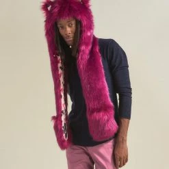 SpiritHoods LLC COLORFUL PARTY ANIMALS Love Wolf Collector Edition Faux Fur Hood | Men's