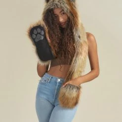 SpiritHoods LLC FESTIVAL Red Fox Faux Fur Hood | Women's